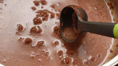 Powdered cocoa with milk